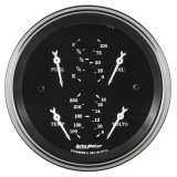 Auto Meter Gauge Dual Fuel & OILP 3 3/8in 240E-33F & 100psi Elec Old Tyme Blk thumbnail 4