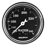 Auto Meter Gauge Water Temp 2 1/16in 120-240F Mech Old Tyme Black thumbnail 3