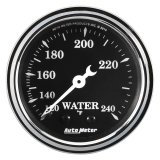 Auto Meter Gauge Water Temp 2 1/16in 120-240F Mech Old Tyme Black thumbnail 4