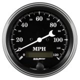 Auto Meter Gauge Speedo. 3 3/8in 120mph Elec. Prog. w/ LCD Odo Old Tyme Black thumbnail 5