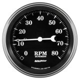 Auto Meter Gauge Tachometer 3 3/8in 8k RPM In-Dash Old Tyme Black thumbnail 8