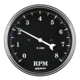 Auto Meter Gauge Tachometer 5in 8k RPM In-Dash Old Tyme Black thumbnail 4