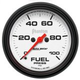 Autometer Phantom 2-5/8in 0-100 PSI Fuel Pressure Gauge thumbnail 2