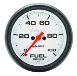 Autometer Phantom 2-5/8in 0-100 PSI Fuel Pressure Gauge thumbnail 3