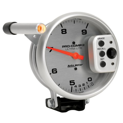 Autometer Ultra-Lite 5 inch 9000 RPM Dual Range w/ Shift-Lite and Memory Tach thumbnail 2