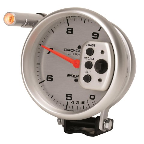 Autometer Ultra-Lite 5 inch 9000 RPM Dual Range w/ Shift-Lite and Memory Tach thumbnail 3