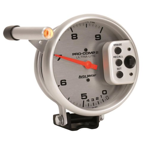 Autometer Ultra-Lite 5 inch 9000 RPM Dual Range w/ Shift-Lite and Memory Tach thumbnail 6