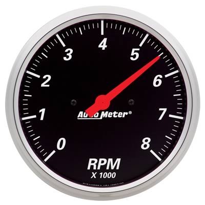 Autometer Designer Black 5in 8k RPM Tachometer Gauge