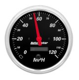 Autometer Designer Black 5in 120 MPH Electronic Programmable w/ LCD ODO Gauge thumbnail 8