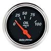 Autometer Designer Black 2 1/16in 100 PSI Electronic Oil Pressure Gauge thumbnail 7