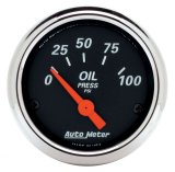 Autometer Designer Black 2 1/16in 100 PSI Electronic Oil Pressure Gauge thumbnail 9