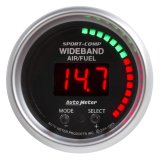Autometer Sport-Comp 52mm Air/Fuel Ratio Pro Plus Digital w/ Peak & Warning Gauge thumbnail 4