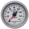 Autometer Ultra-Lite II 52mm 0-1600 Deg F Full Sweep Electric Pyrometer (EGT) Gauge thumbnail 6