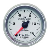 Autometer Ultra-Lite II 52mm 0-15 PSI Full Sweep Electronic Fuel Pressure Gauge thumbnail 3