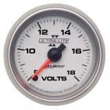 Autometer Ultra-Lite II 52mm 18 Volt Digital Stepper Motor Voltmeter thumbnail 1