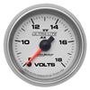 Autometer Ultra-Lite II 52mm 18 Volt Digital Stepper Motor Voltmeter thumbnail 6