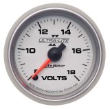 Autometer Ultra-Lite II 52mm 18 Volt Digital Stepper Motor Voltmeter thumbnail 8