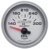 Autometer Ultra-Lite II 52mm 140-300 Deg F Electric Oil Temp Gauge thumbnail 3