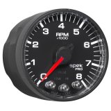 Autometer Spek-Pro Black 2 1/16 inch 8K RPM Tach w/ Shift Light and Peak Memory thumbnail 2