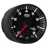 Autometer Spek-Pro Black 2 1/16 inch 8K RPM Tach w/ Shift Light and Peak Memory thumbnail 4
