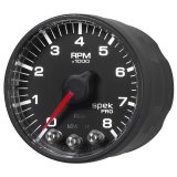 Autometer Spek-Pro Black 2 1/16 inch 8K RPM Tach w/ Shift Light and Peak Memory thumbnail 5