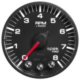 Autometer Spek-Pro Black 2 1/16 inch 8K RPM Tach w/ Shift Light and Peak Memory thumbnail 6