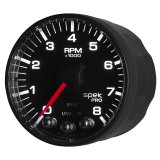 Autometer Spek-Pro Black 2 1/16 inch 8K RPM Tach w/ Shift Light and Peak Memory thumbnail 8