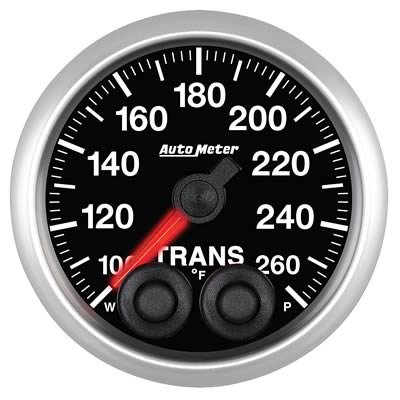 Autometer Elite 52mm 100-260 Degrees F Trans Temperature Peak and Warn Gauge w/ Electronic Control