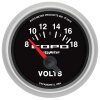 Autometer 52mm 18V Electric Voltmeter Chevrolet COPO Camaro thumbnail 4