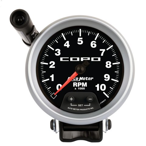 Autometer 3-3/4in 10K RPM Pedestal w/Ext. Quick-Lite Gauge Chevrolet COPO Camaro thumbnail 1