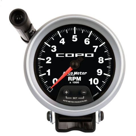 Autometer 3-3/4in 10K RPM Pedestal w/Ext. Quick-Lite Gauge Chevrolet COPO Camaro thumbnail 3