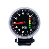 Autometer Elite 3 3/4inch 10K RPM Tachometer w/ Pit Road Speed Lights and Peak Memory thumbnail 3