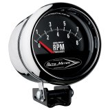 Autometer Traditional Chrome 3-3/4in 8k w/ Retro Short Sweep Tachometer thumbnail 2