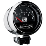 Autometer Traditional Chrome 3-3/4in 8k w/ Retro Short Sweep Tachometer thumbnail 4