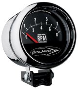 Autometer Traditional Chrome 3-3/4in 8k w/ Retro Short Sweep Tachometer thumbnail 8