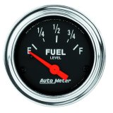 Autometer Traditional Chrome 52mm Short Sweep 0 Ohm - 90 Ohm Full Electrical Fuel Level Gauge thumbnail 3