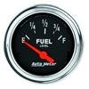 Autometer Traditional Chrome 52mm Short Sweep 0 Ohm - 90 Ohm Full Electrical Fuel Level Gauge thumbnail 6