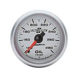 Autometer Ultra-Lite II 52mm 140-280 Deg F Full Sweep Electric Oil Temperature Gauge thumbnail 2