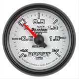 Autometer Phantom II Gauge Vac/Boost 2 1/16in -1 - +2 Bar Mechanical Phantom II thumbnail 1