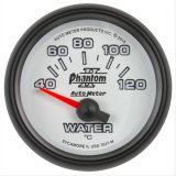 Autometer Phantom II Gauge Water Temp 2 1/16in 40-120c Electric Phantom II thumbnail 1