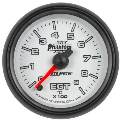 Autometer Phantom II Gauge Pyrometer (Egt) 2 1/16in 900c Digital Stepper Motor Phantom II