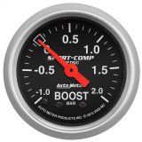 Autometer Sport-Comp Gauge Vac/Boost 2 1/16in -1 - +2 Bar Mechanical Sport-Comp thumbnail 1