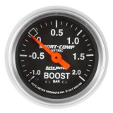 Autometer Sport-Comp Gauge Vac/Boost 2 1/16in -1 - +2 Bar Mechanical Sport-Comp thumbnail 3