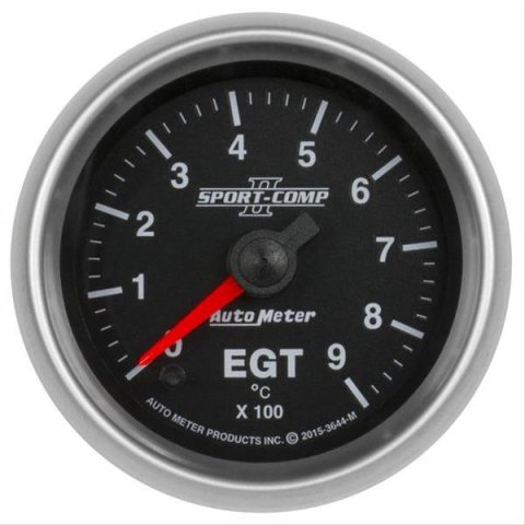 Autometer Sport-Comp II Gauge Pyrometer (Egt) 2 1/16in 900c Digital Stepper Motor Sport-Comp II