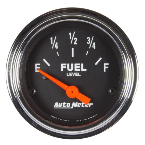 Autometer Traditional Chrome Gauge Fuel Level 2 1/16in 73e To 10f(Aftermarket Linear) Elec thumbnail 2