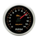 Autometer Pro-Cycle Gauge Tach 3 3/4in 14K Rpm 2 & 4 Cylinder Black thumbnail 1