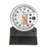 Autometer Pro-Cycle Gauge Tach 5in 9K Rpm Pedestal W/ Rpm Playback Silver Pro-Cycle thumbnail 1