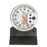 Autometer Pro-Cycle Gauge Tach 5in 9K Rpm Pedestal W/ Rpm Playback Silver Pro-Cycle thumbnail 8
