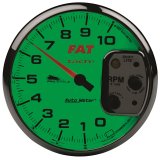 Autometer Pro-Cycle Gauge Tach 5in 10K Rpm Shift- Lite 2&4 Cylinder White Fat Tach thumbnail 1