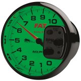 Autometer Pro-Cycle Gauge Tach 5in 10K Rpm Shift- Lite 2&4 Cylinder White Fat Tach thumbnail 4